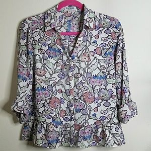Express Ruffle Portofino blouse